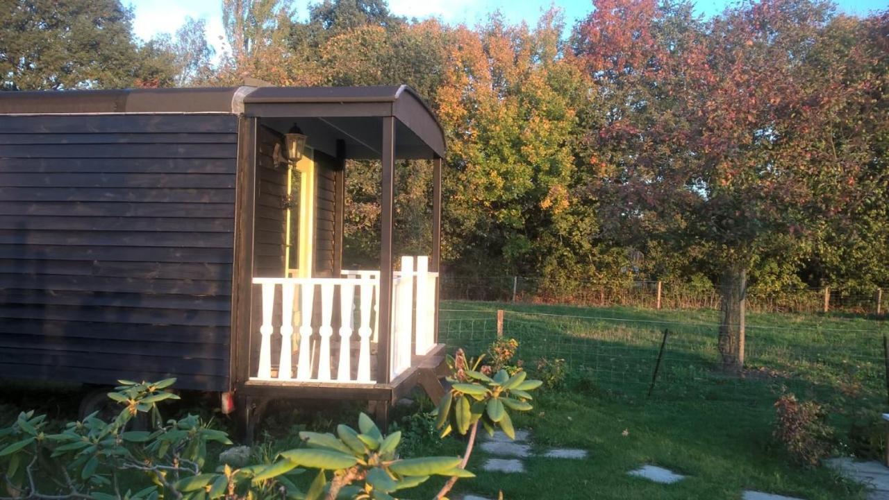 Pipowagen Elsebein Groningen Westerwolde Unieke Ligging Met Eigen Tuin En Vrij Uitzicht Over Veld Naar Natuurgebied Onstwedde Экстерьер фото
